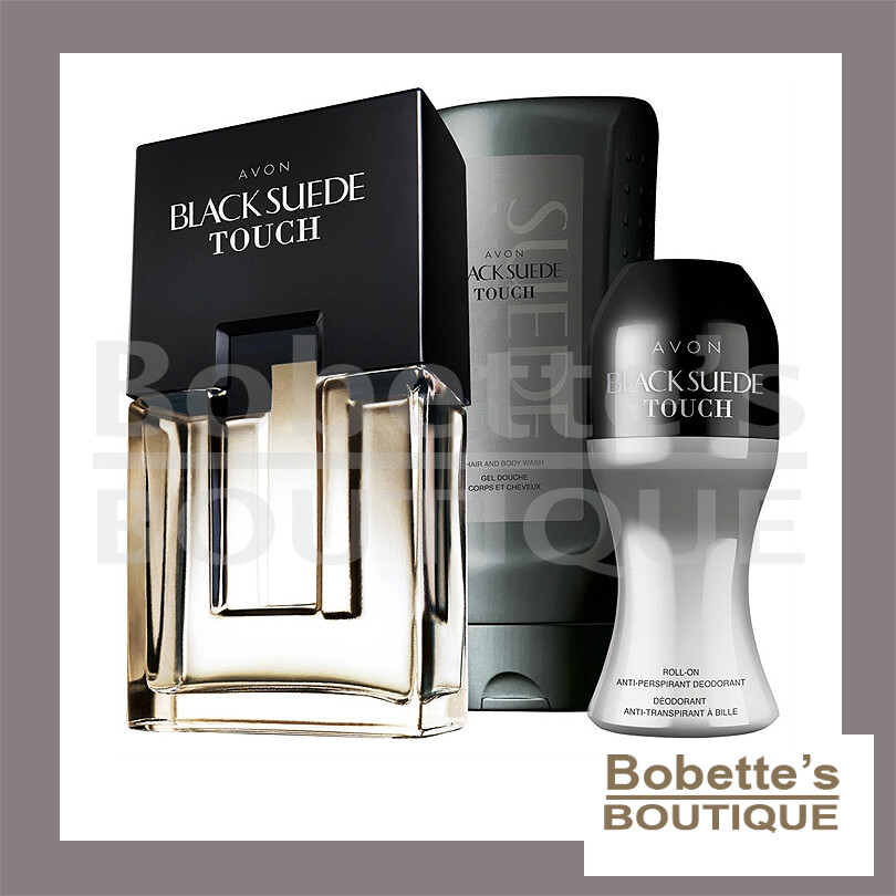 Black Suede Touch Avon parfaire la tenue du parfum avec ce kit 3 pièces