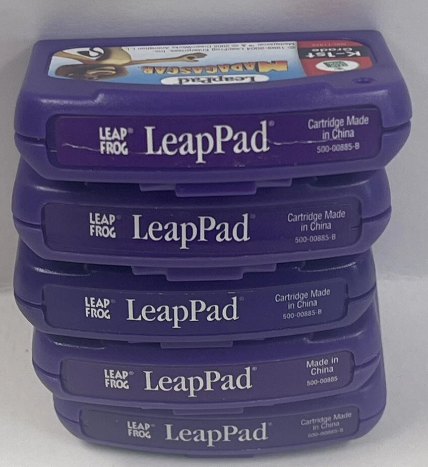 Lot of 5 Leap Frog Leap Pad Learning Game Cartridges Only Phonics Reading Vocab - Image 3 of 3