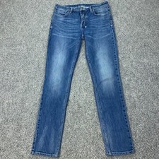 Ksubi Midtown Jeans Mens Size 36x32 Blue Van Winkle Mid Town Skinny Button Fly