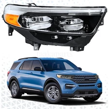LED DRL Headlight For 2020 2021 2022 Ford Explorer XLT Limited Passenger RH Side