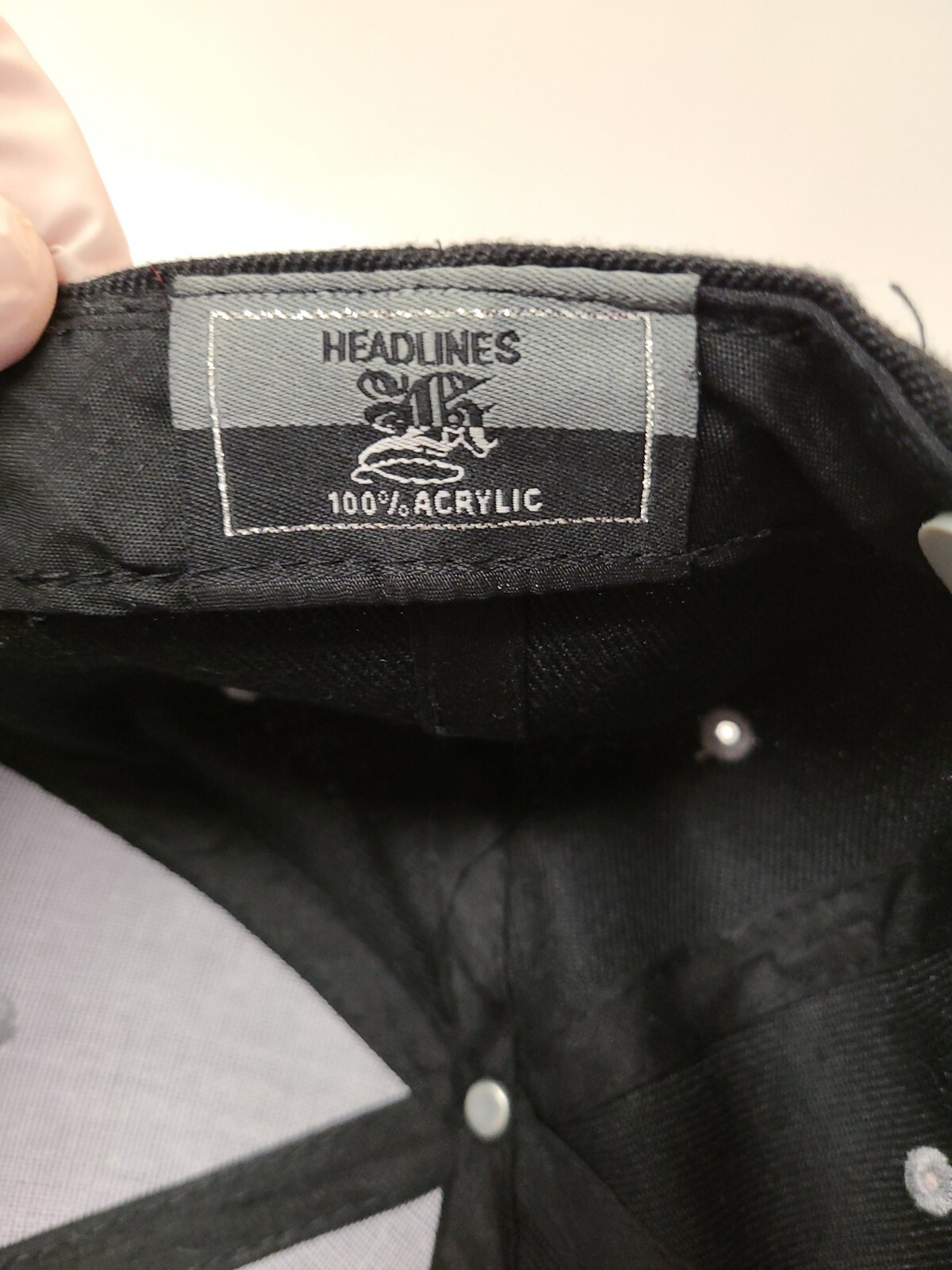 Headlines Snapback Black Gray Adjustable Cap - image 10