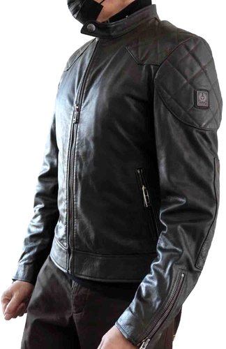 Belstaff BNWT Outlaw 2.0 encerado a mano piel de becerro-NEGRO EU48/US38/M (M) - Imagen 3 de 7