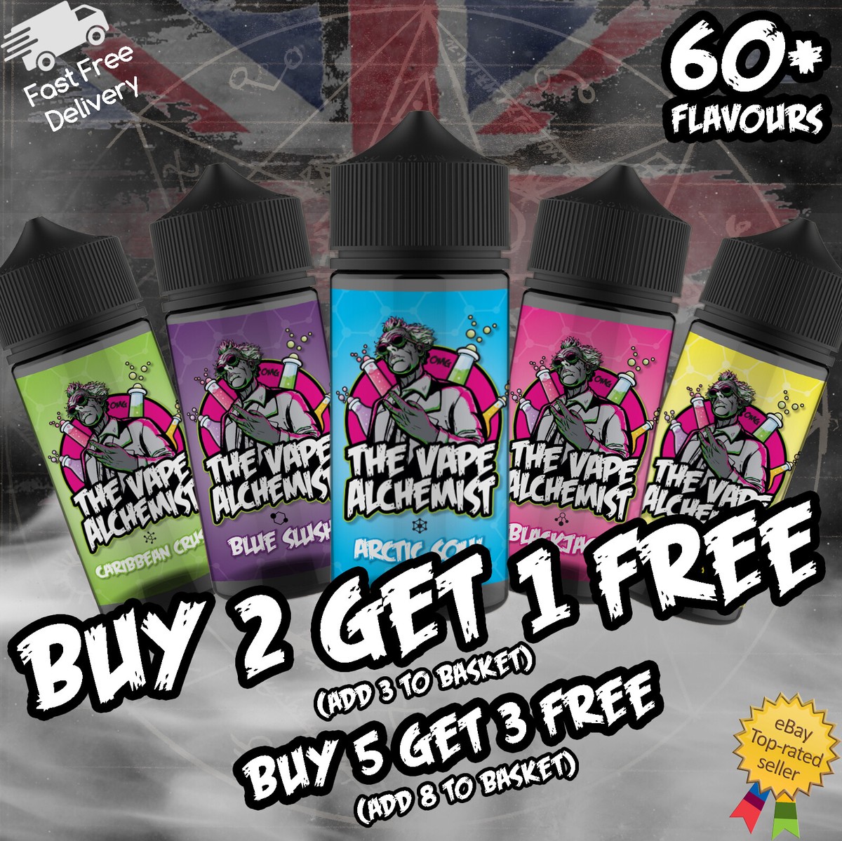 80 20 vape juice 120ml NO NICOTINE E Liquid Vape Juice Eliquid 80/20 The Vape Alchemist 0mg