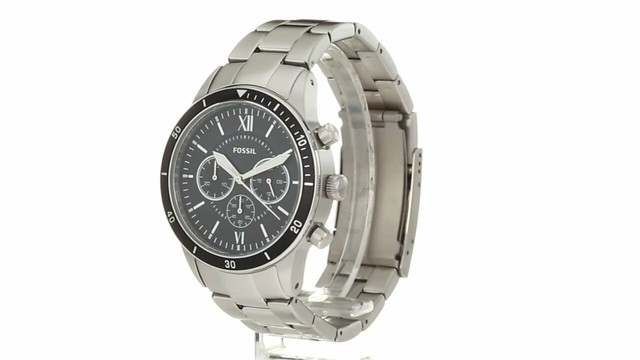 flynn sport chronograph silver stainless steel watch