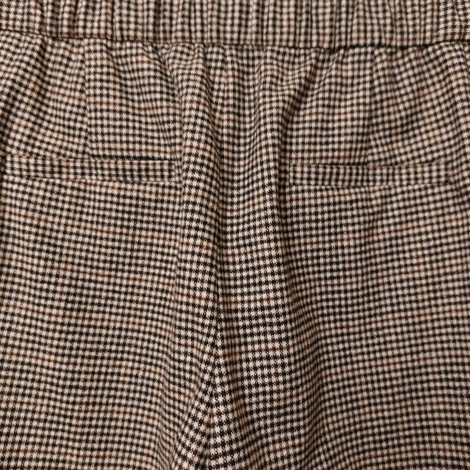 Massimo Dutti  Trousers Women Size UK 6  Black White Brown Houndstooth Pants thumbnail 8