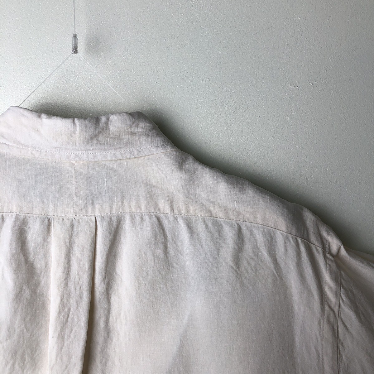 Used Ralph Lauren Classic Fit long-sleeved linen button-down shirt men's size L thumbnail 8