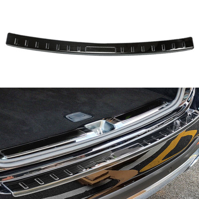For Benz GLE GLS 2020-2026 Black Titanium Rear Bumper Protector Sill Plate Trim