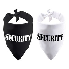 2 Pack Security Dog Bandana Guard Dog Bandana Security Scarf Over The Collar ...