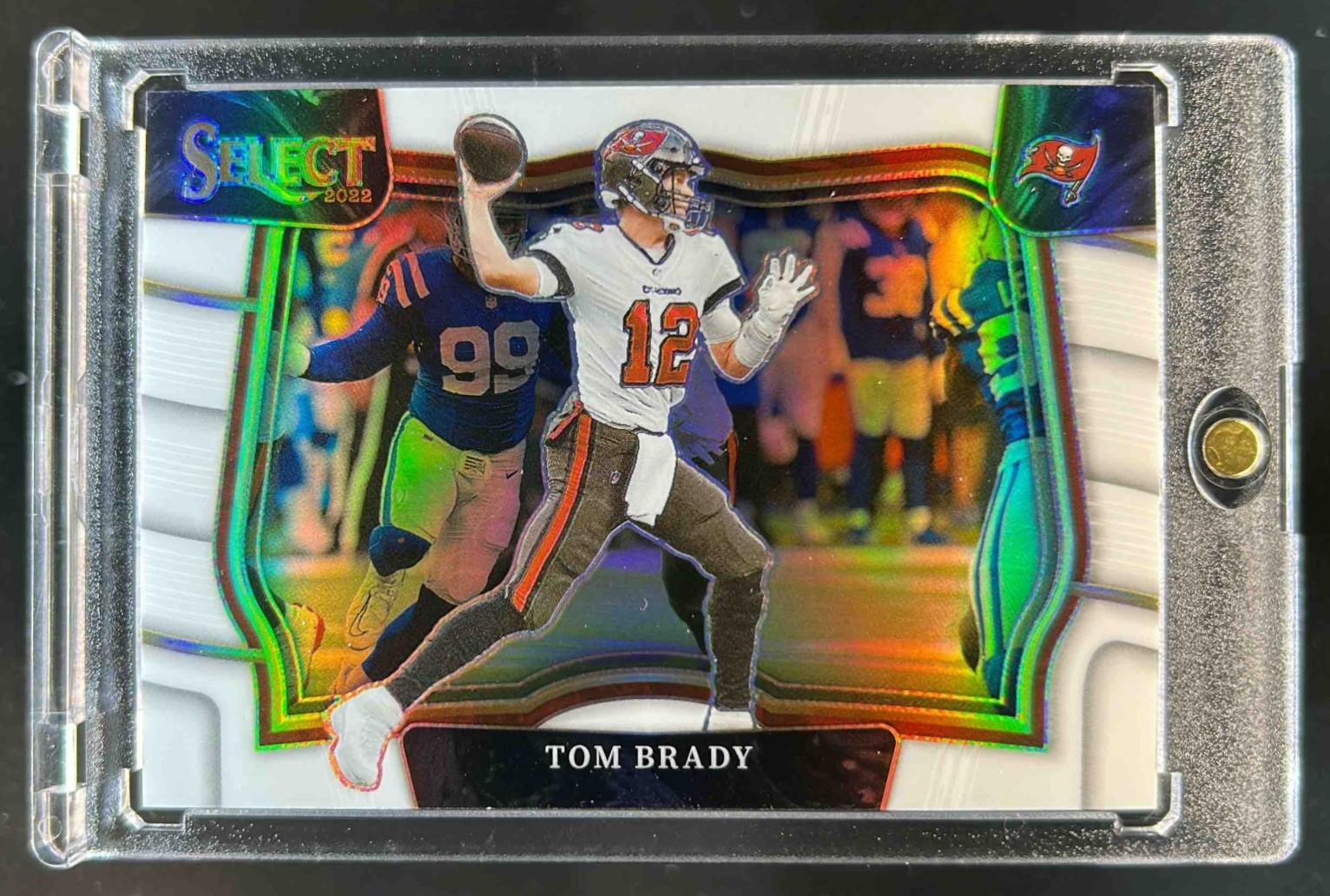 2022 Select Tom Brady White Prizm Field Level #9/35 Buccaneers
