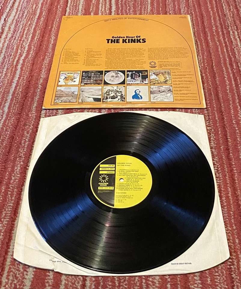 Golden Hour Of The Kinks LP UK MOD GH 501. Stereo. Embossed Sleeve. A2/B2. EX- - Image 2 of 4