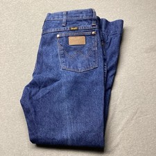 Wrangler Jeans Mens 36x27 Blue 936 Classic Cowboy Cut Western Chore Ranch Hemmed