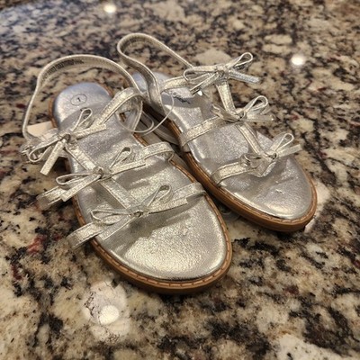 Toddler Girls' Ella Ankle Strap Sandals Silver - Cat & Jack - SIZE 1 New  