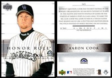 2002 Upper Deck Honor Roll Prospects Aaron Cook #145 Colorado Rockies P