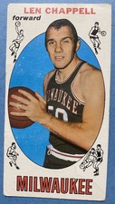 1969-70 Topps Len Chappell #68 (RC) Rookie Milwaukee Bucks Basketball Card. rookie card picture