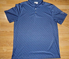 PGA TOUR Pro Series Navy/Blue Short Sleeve Polo Shirt - Size XL