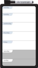 Magnetic Whiteboard Weekly Organizer 6"X10"Dry Erase Daily Planner Frameless