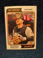 2023 Topps Heritage #709 Patrick Bailey Short Print Rookie Card Giants. rookie card picture
