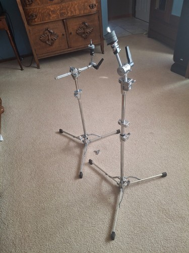 DW 6000 flat base cymbal stands with DW key