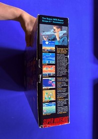 SNES Super Nintendo LAUNCH SUPER SET 1991 system console ALL BAGS INSERTS + CART