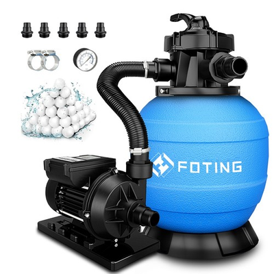 #ad FOTING Sand Filter Pump for Above Ground Pool with Timer Swimming Pumps System $149.99