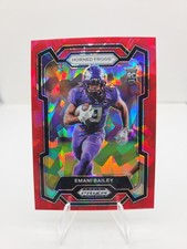Emani Bailey 2024 Panini Prizm Draft Picks - Red Ice Prizm #158 (RC)