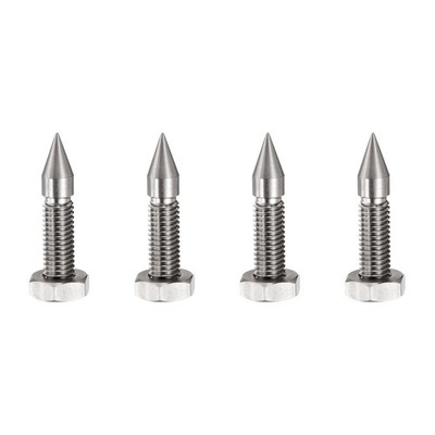 4pcs Speaker Spike Stainless Steel HiFi Speaker Anti-Vibration Spikes, Silver
