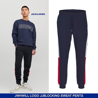 Jack & Jones Jwhwill Logo Jjblocking Swt P. Vg - Navy Blazer - Gr. L - 12248435