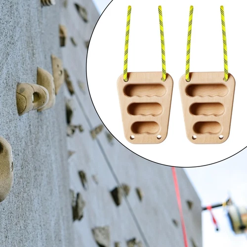 2Pcs Holz Hangboard Klettern Hält Training Board für Outdoor Indoor