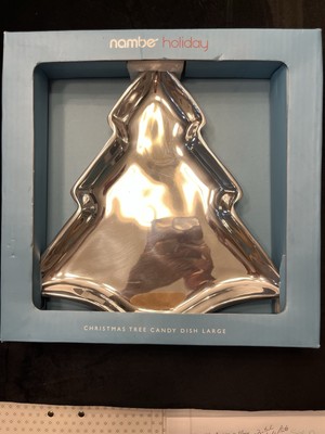 Nambe Christmas Tree Dish 11'' x 11.5'' x 1'' Made With Nambe Alloy