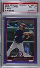 2012 Bowman Prospects Retail Purple Bryce Harper #BP10 PSA 8 1c7