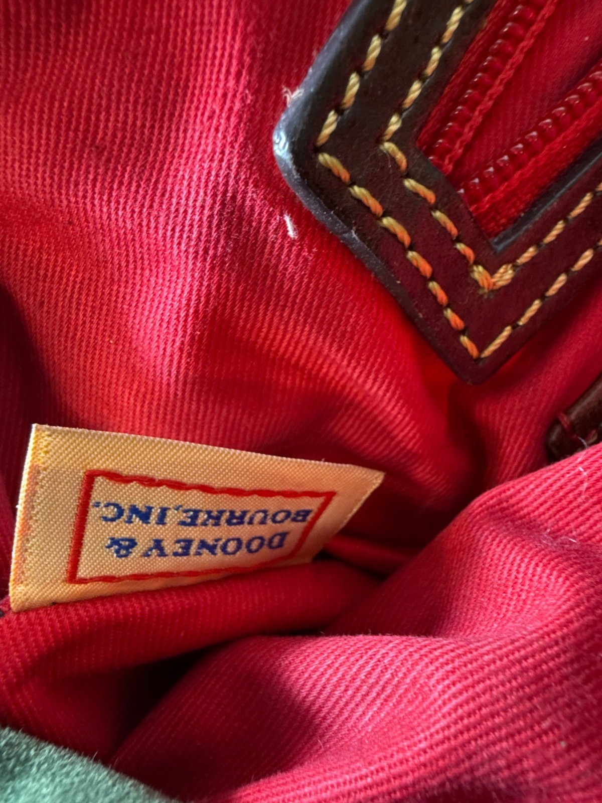 Dooney & Bourke Python-Embossed Leather Satchel R… - image 5