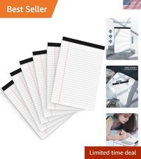 Pack of 6 5x8 Inch College Ruled Writing Pads - Quality Notepads
