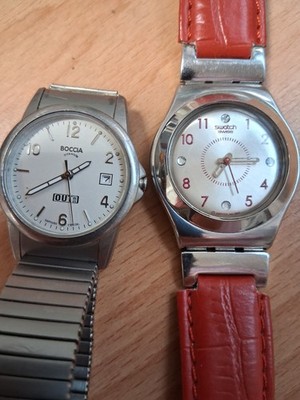 Vintage * Swatch Irony Medium u. Boccia Titanium 3080-06 für Sammler