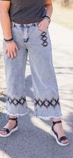 Coyote Cool Aztec Crop Jeans