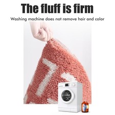 Peach Shape Door Mat 55x63cm Absorbent Non-Slip Rug