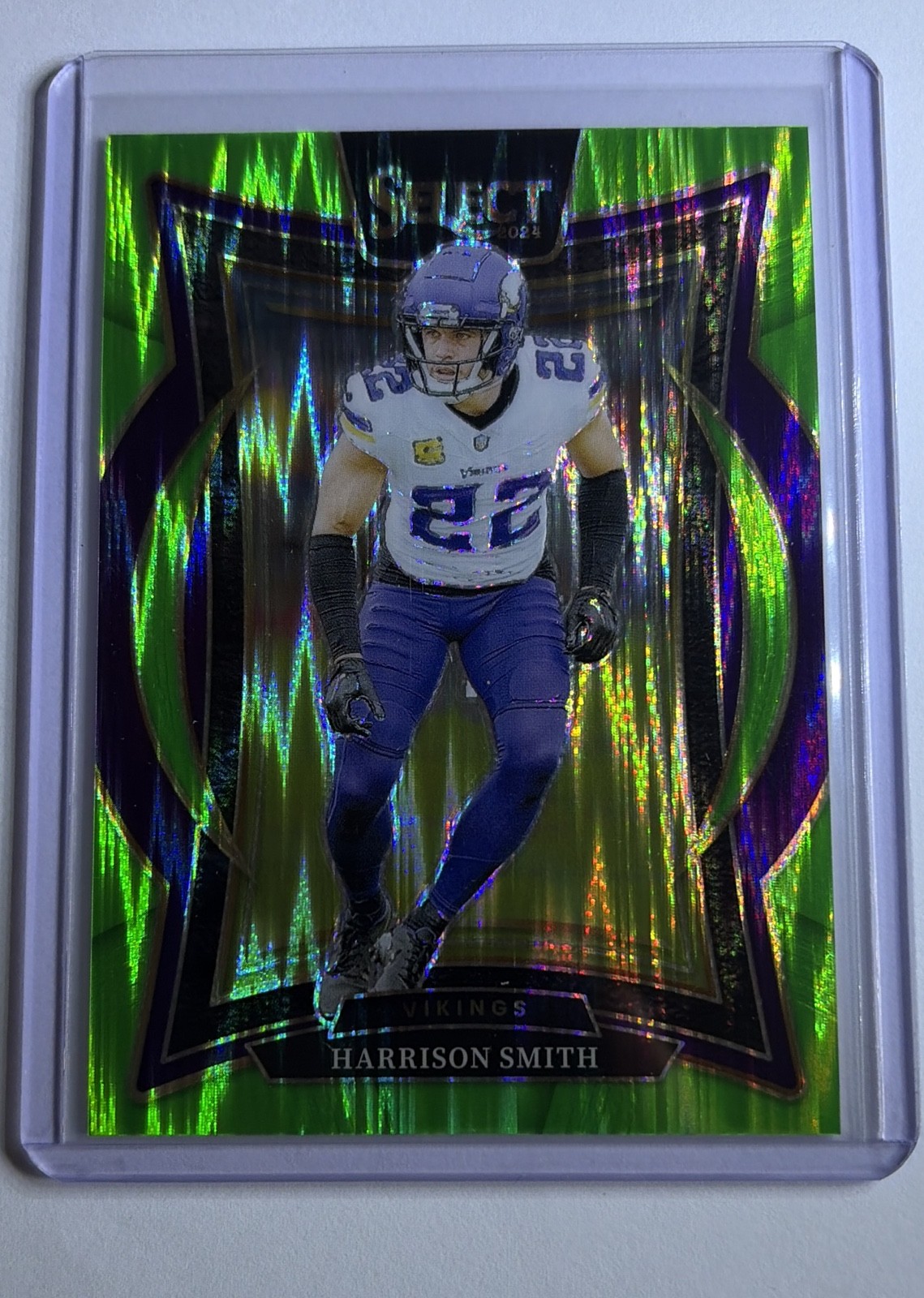 2024 Panini Select - Concourse Harrison Smith #59 Neon Green Shock Prizm /599