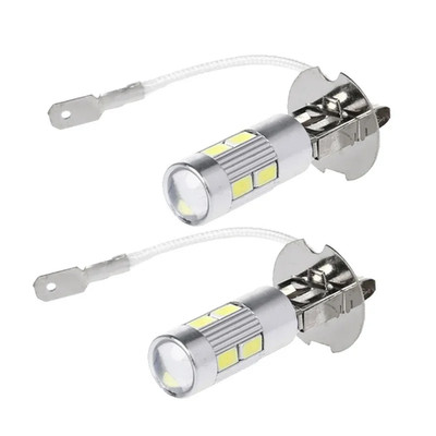 2 Stück Autolampen H3 10SMD 5630 LED Birnen für Nebelscheinwerfer 12V H3 LED Birne Autolampe