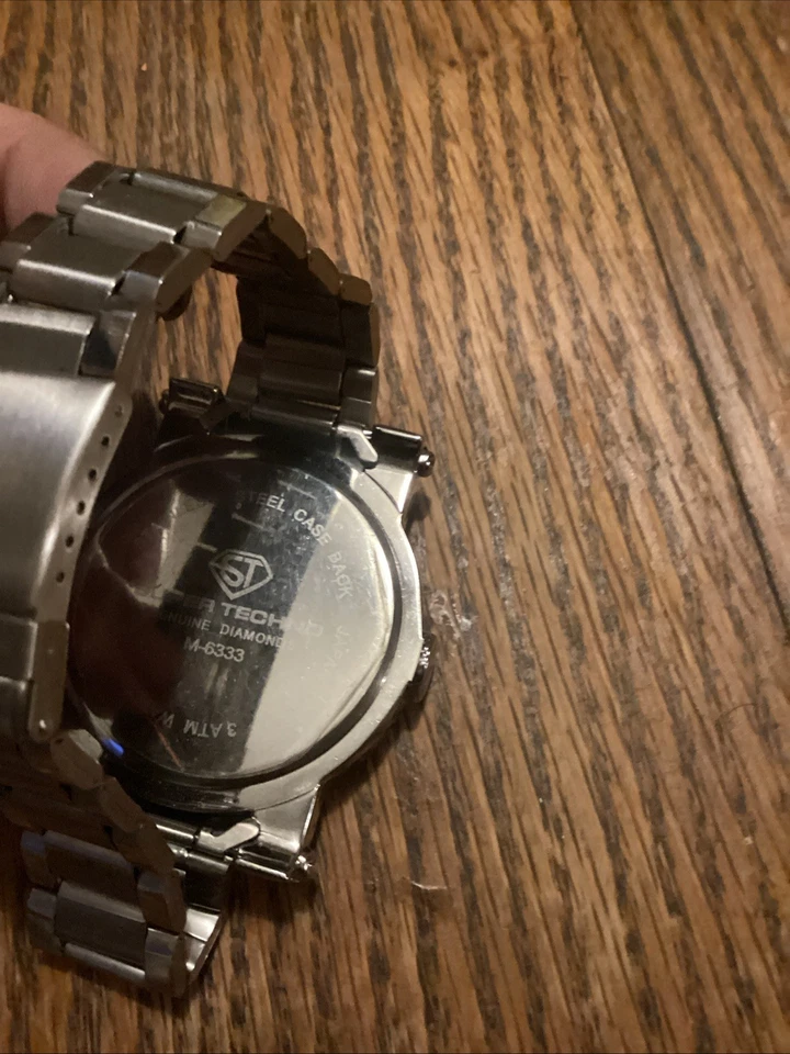 Reloj Super Techno Diamantes .4 Ct Foto 2 de 3