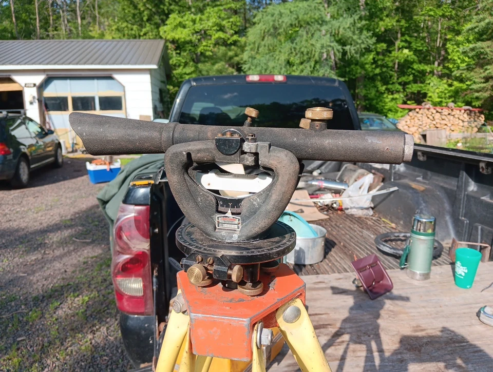 Craftsman Transit Farm Level Model 789.46202 USA Surveying Vintage W Case Tripod - Image 2 of 4