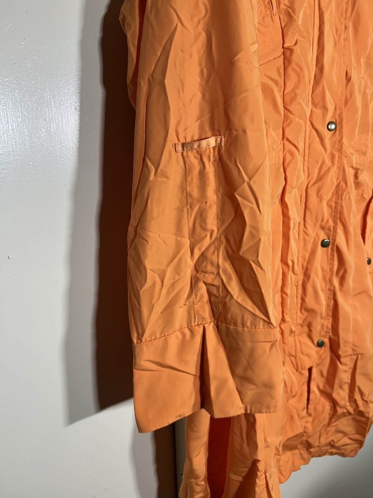 Vintage Pendeleton Bright Orange Packable ZipUp H… - image 8