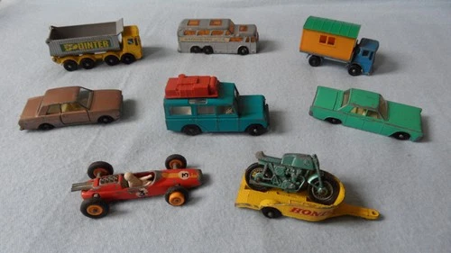 Matchbox 1-75 Series, Lesney, 1960s, Regular Wheels, Diecast, Job Lot 8 Vehicles