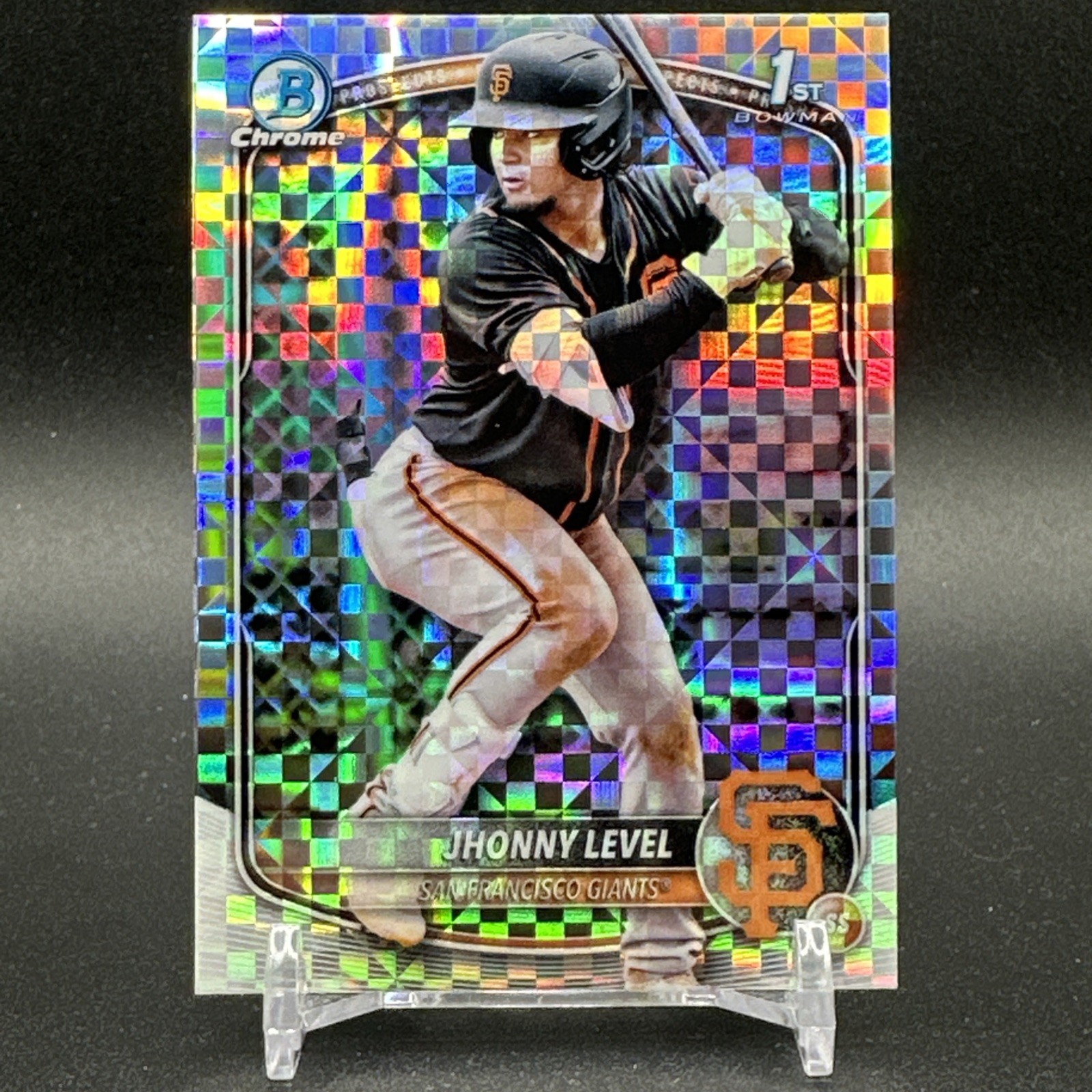 Jhonny Level 2025 Bowman 1st Chrome X-Fractor San Francisco Giants BCP-147