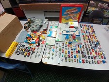 Vintage 1990s Micro Machines Toy Lot, 190 Vehicles, Parts Pieces