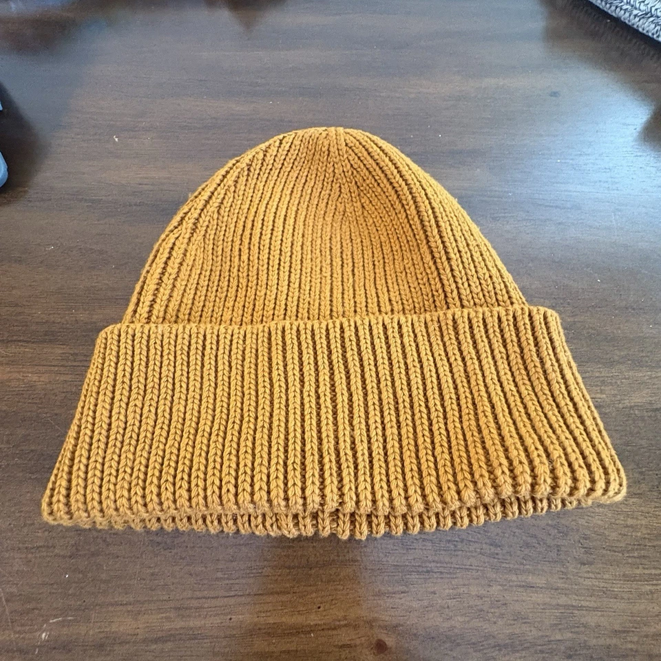 Old Navy взрослых Beanie шляпа коричневый желтовато-коричневый осени зимы EUC #56 - Изображение 2 из 4