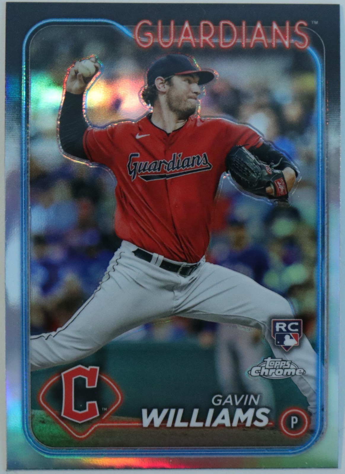 2024 Topps Chrome Gavin Williams 15 Refractor RC