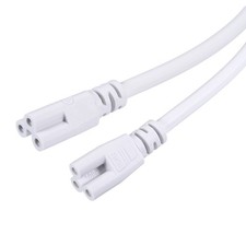 6.56-Feet T5 T8 LED Tube Connector Cable Extendable Double End Cord White