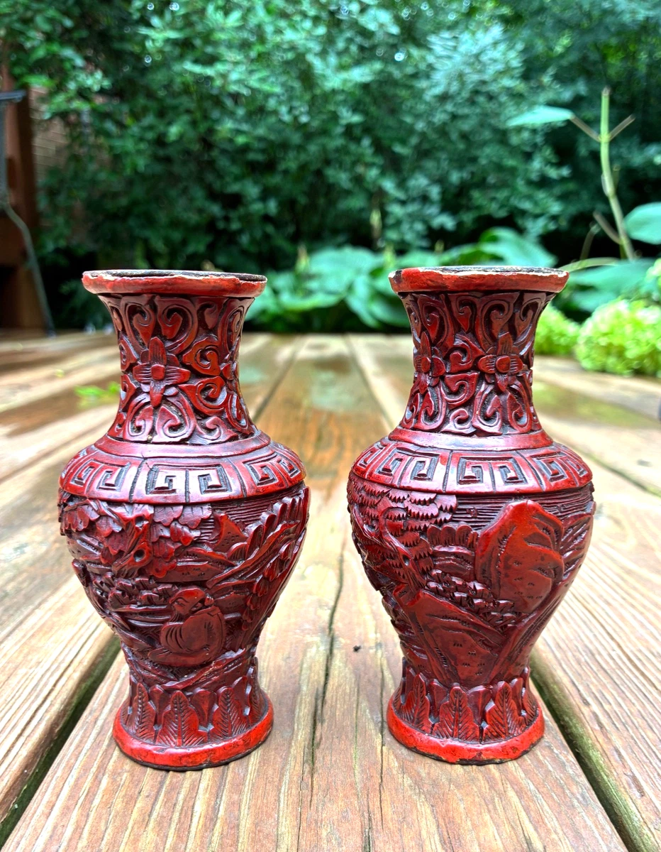 红色1900-1940 中国古董花瓶| eBay
