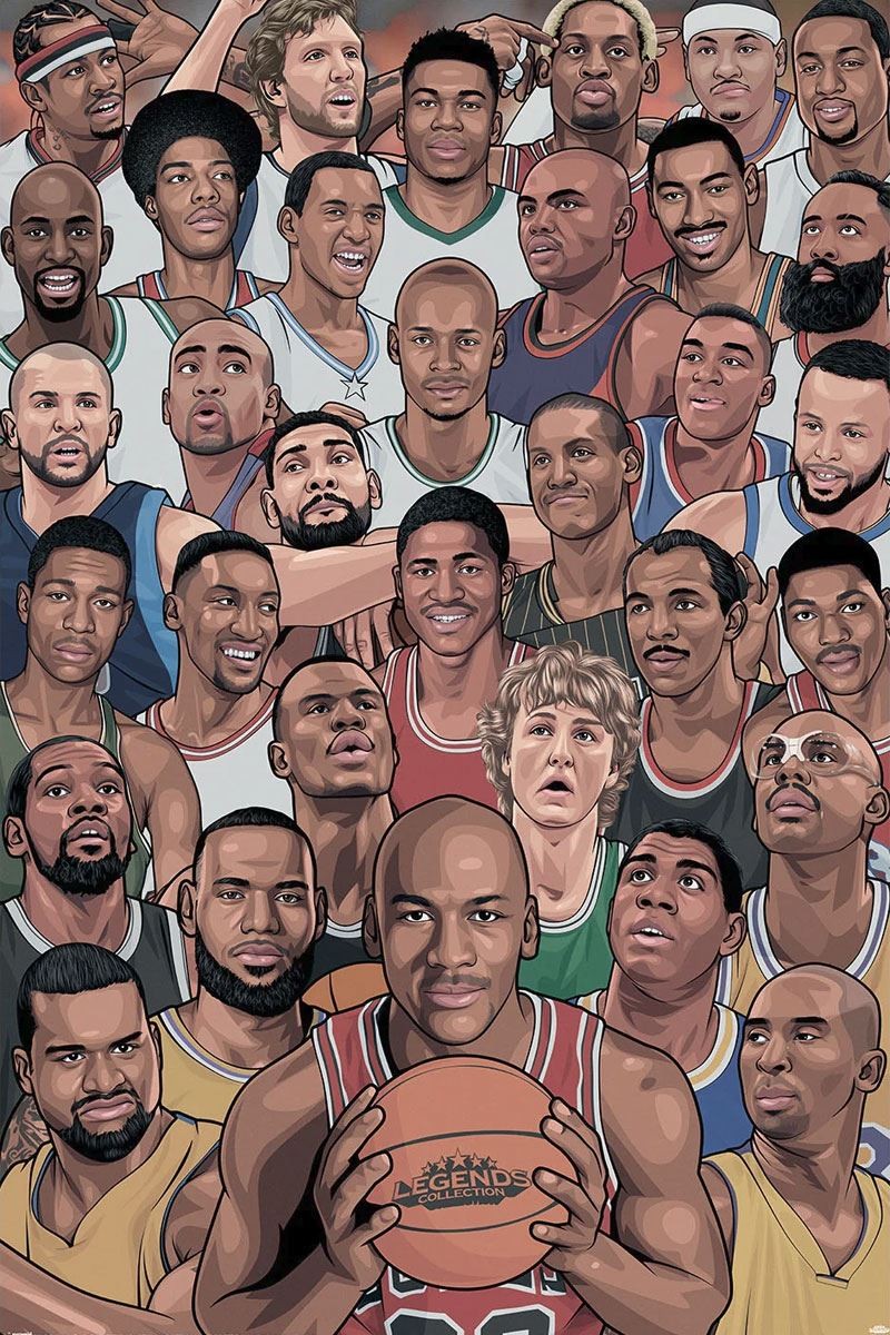 Legends Basketball's Greatest Maxi Poster