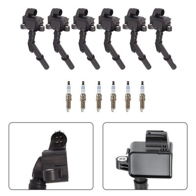 6x Ignition Coil +Spark Plug UF741 Für Mercedes-Benz C300 C350 E350
