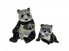 Swarovski Figur 900918 Jahresfigur 2008 Pandas. 9,5 + 6 cm. Top Zustand    